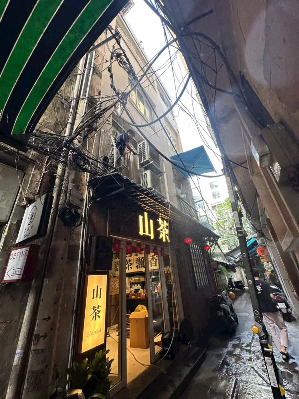 vệ sinh máy lạnh quán trà sữa