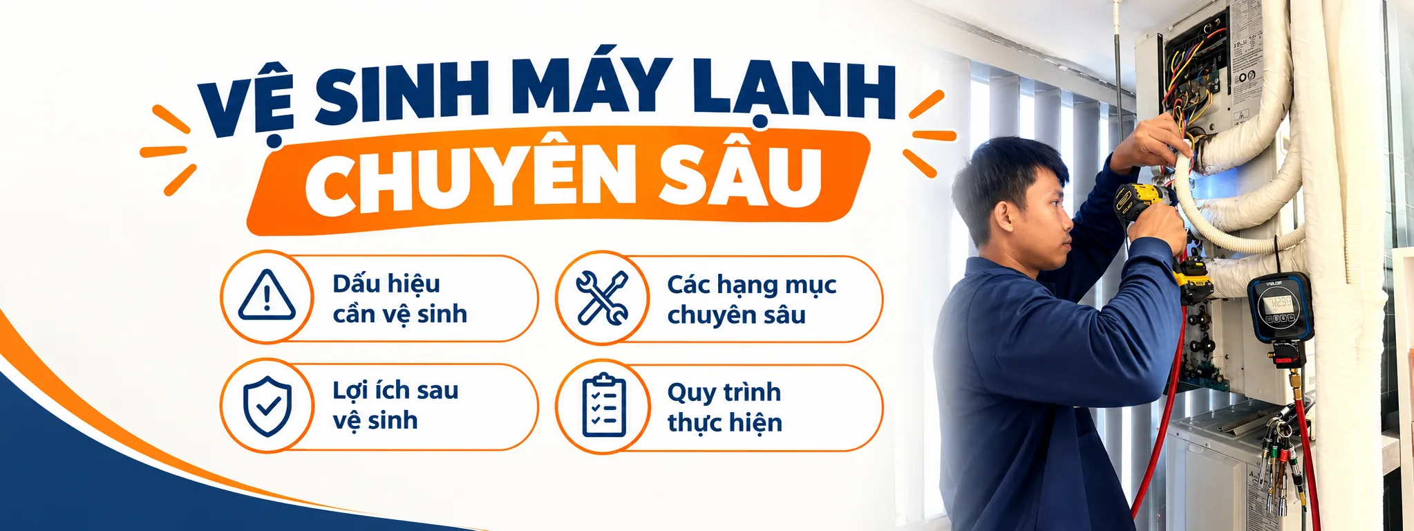Vệ Sinh Máy Lạnh Chuyên Sâu