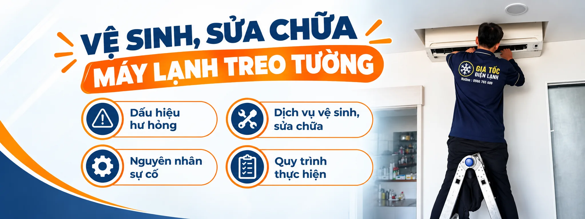Vệ sinh, sửa chữa máy lạnh treo tường