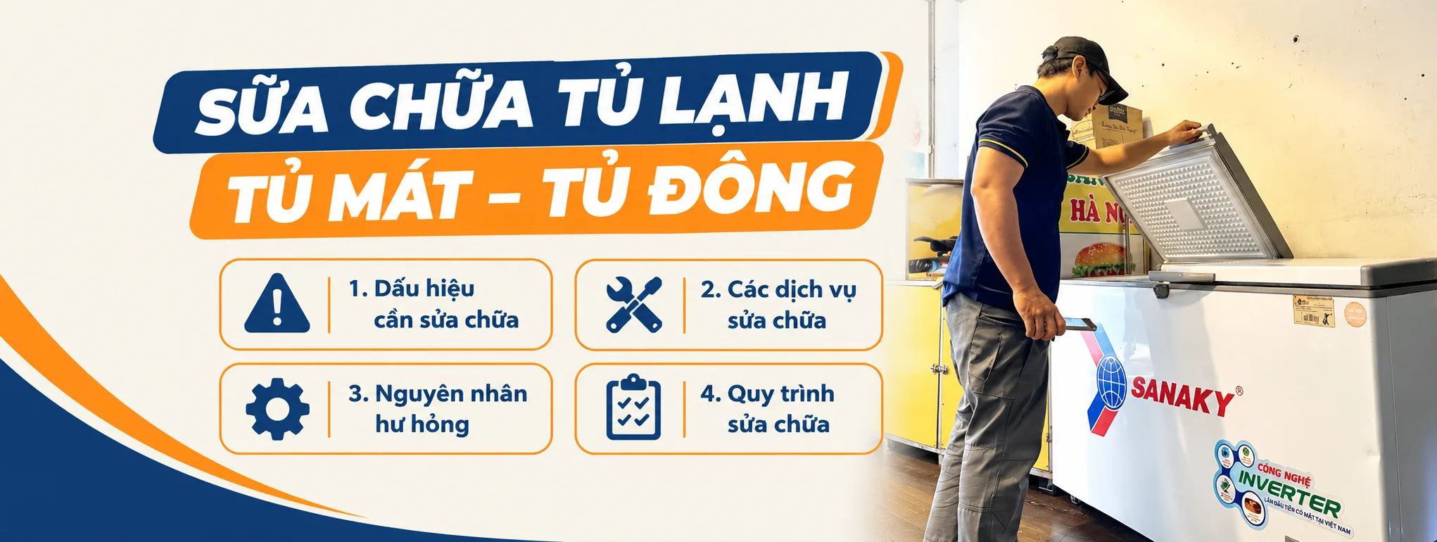 Dịch vụ sửa chữa tủ lạnh – tủ mát – tủ đông 